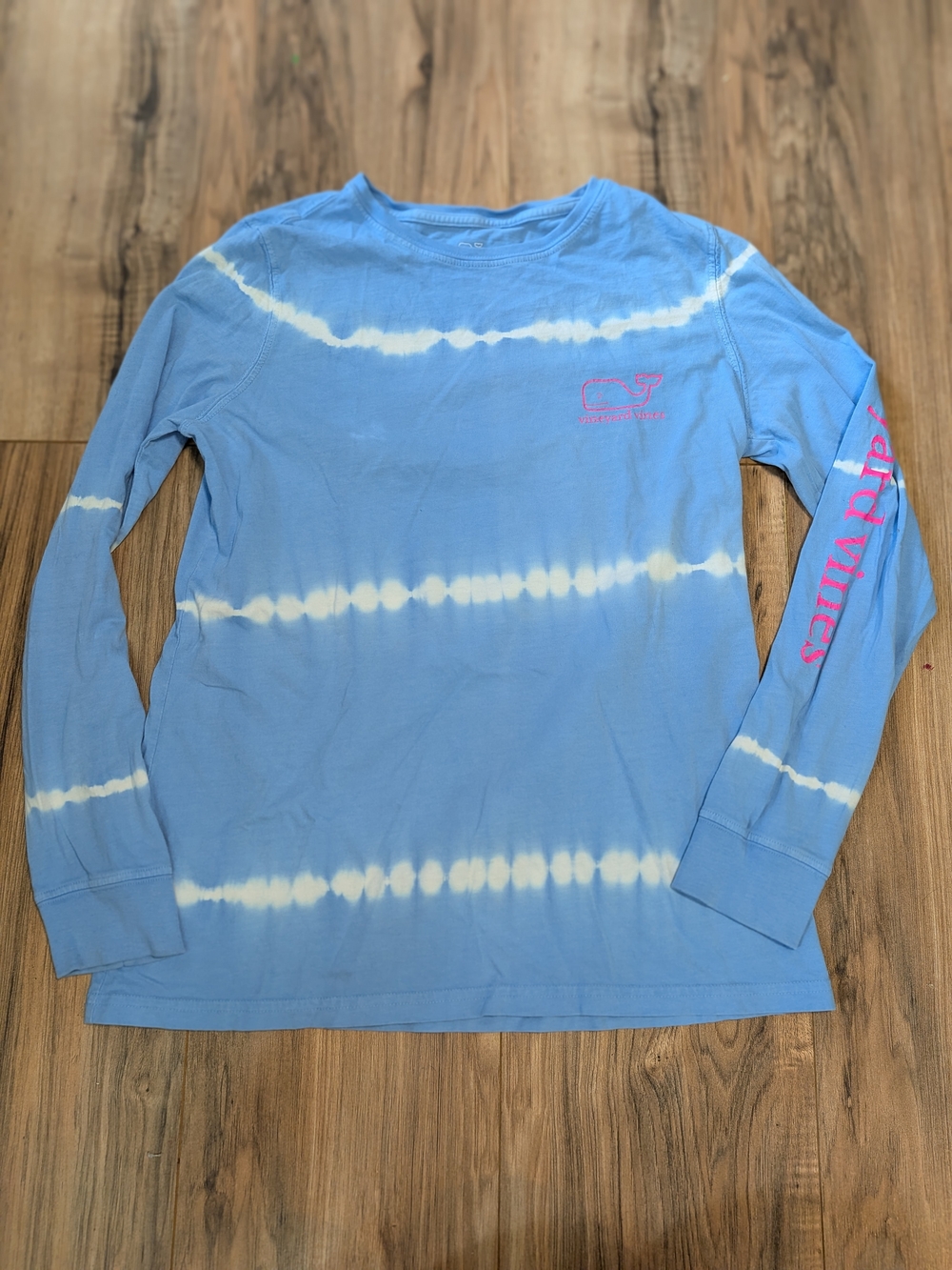 Vineyard Vines Kids Long-Sleeve Tie-Dye Tee - Blue